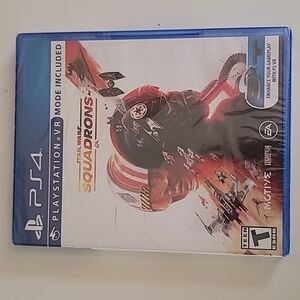 Playstation PS4 VR Mode Included Star Wars Squadrons Rated Teens Blu-ray Disc